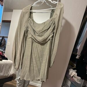 Princess Polly green long sleeve dress